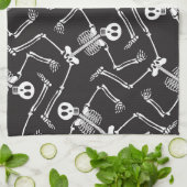 Funny Halloween Skeletons Theedoek (Gevouwen)