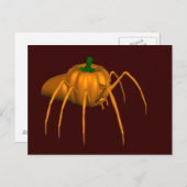 Funny Halloween Spider Briefkaart (Voorkant / Achterkant)