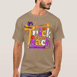 Funny Halloween Teach Prek Preschool Kindergarten T-shirt