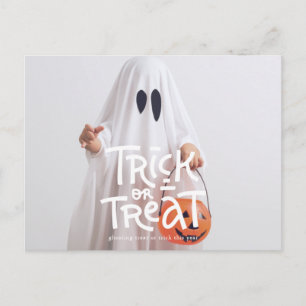 Funny Halloween Trick or treat dit jaar Briefkaart