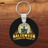 Funny Halloween Trick or treat Scary Sleutelhanger (Voorkant)