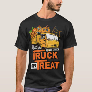 Funny Halloween Truck of Treingpomkins Toddler Ki T-shirt