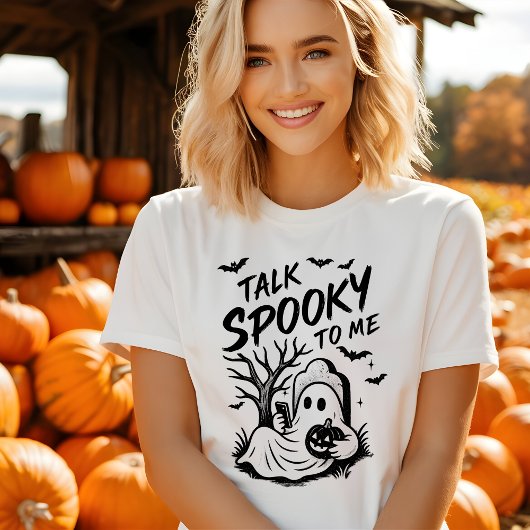 Funny Halloween Tshirt - Parlez Éffrayant pour moi