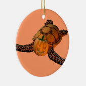 Funny Halloween Turtle Keramisch Ornament (Rechts)