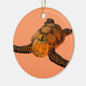 Funny Halloween Turtle Keramisch Ornament (Links)