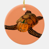 Funny Halloween Turtle Keramisch Ornament (Achterkant)
