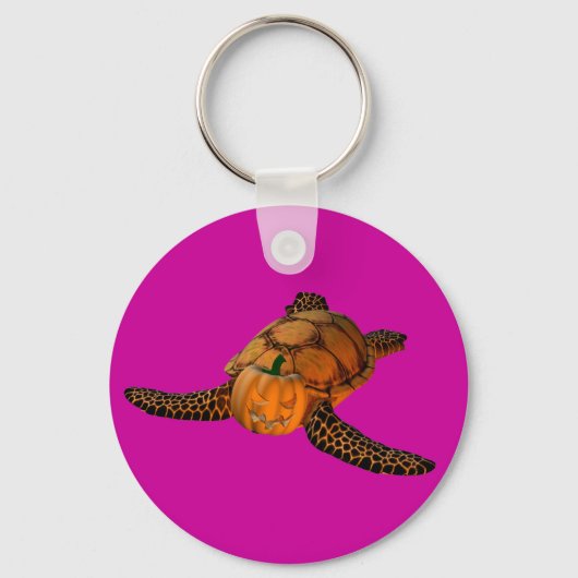 Funny Halloween Turtle Sleutelhanger (Voorkant)