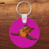 Funny Halloween Turtle Sleutelhanger (Voorkant)
