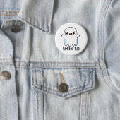 Funny Halloween Verward Ghost Pun Ronde Button 5,7 Cm (In situ)