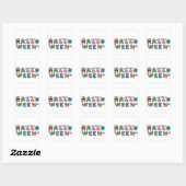 Funny Halloween Vierkante Sticker (Vel)