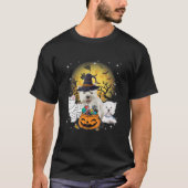 Funny Halloween Westie Witch Pumpkin Mummy Dog Lov T-shirt (Voorkant)