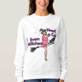 Funny Halloween Witch hoodie Trui