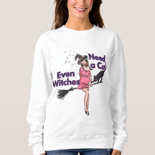 Funny Halloween Witch hoodie Trui (Voorkant)