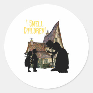 Funny Halloween Witch I Smell Children Ronde Sticker