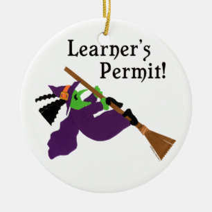 Funny Halloween Witch Keramisch Ornament