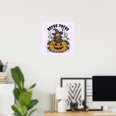 Funny Halloween Witch Poster (Thuiskantoor)