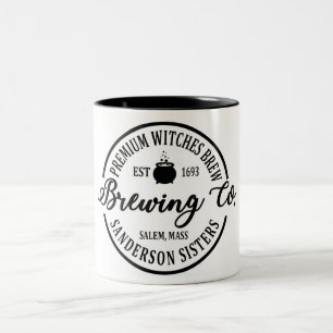 Funny Halloween Witches Brew Two-Tone Coffee Mok