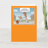 Funny Halloween Wof Man Kaart (Voorkant)