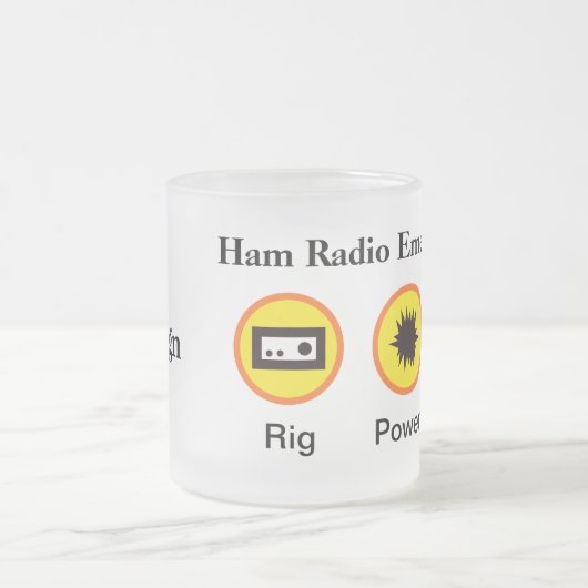 Funny Ham Radio Emergency Kit Mok (Center)
