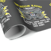 Funny Ham Radio Operator Amateur Radio Definition Cadeaupapier (Rol Hoek)