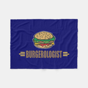 Funny Hamburger Cheeseburger Warm Fleece Deken
