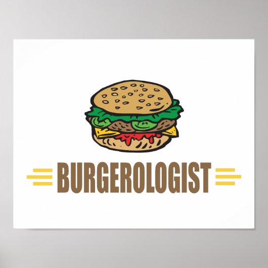 Funny Hamburger Poster (Voorkant)