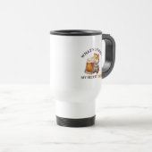 Funny Hamster Buvant de la Bière - Tasse (Devant droit)