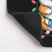 Funny Hamster Santa Hat Animals Lovers Ugly Christ Muismat (Hoek)