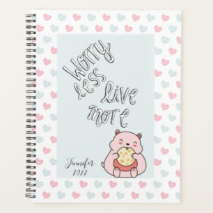 Funny Hamster Waterverf Heart 2022 Planner