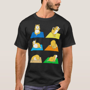 Funny Hamster Yoga Guinee Pig Rodent New T-shirt