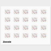 Funny Hand over Controller Ransom Note Collage Ronde Sticker (Vel)