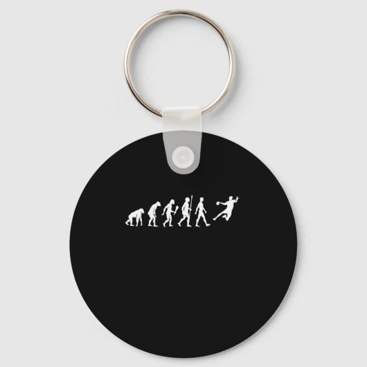 Funny Handball Evolution Handball Player Gift Idee Sleutelhanger (Voorkant)