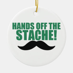 Funny Hands of the Stache - Mustache Ornament