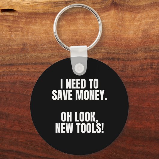 Funny Handyman Dad Humor Oh Look, New Tools Sleutelhanger (Voorkant)