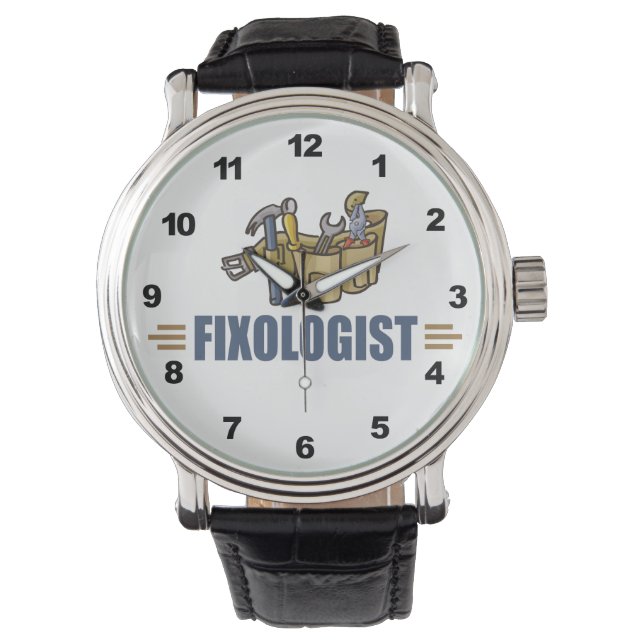 Funny Handyman Horloge (Voorkant)