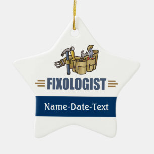 Funny Handyman Keramisch Ornament