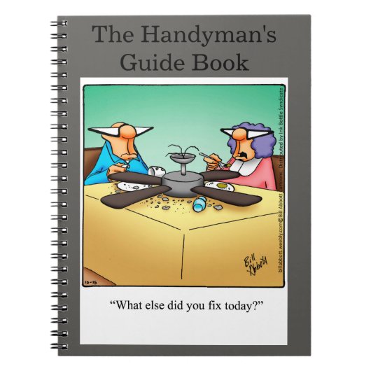 Funny Handyman's Guide Notitieboek Gift (Voorkant)