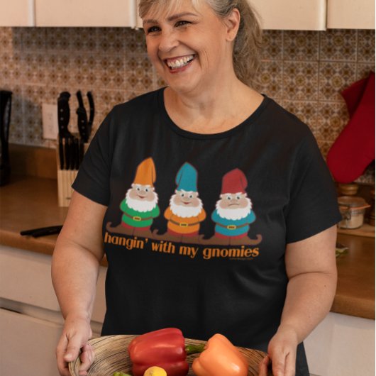 Funny Hangin met mijn gnomen Tri-Blend Shirt