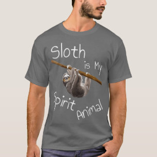 Funny Hanging Sloth Draait Cute Gift for Girls Sl T-shirt