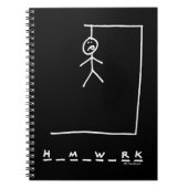 Funny Hangman Homework Notitieboek (Voorkant)