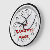 Funny Hangover Wall Clocks Grote Klok (Hoek)