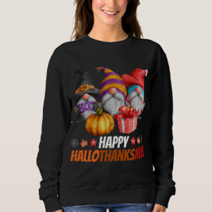 Funny Hanksmas Gnomes Happy Hallowthanksmas Trui