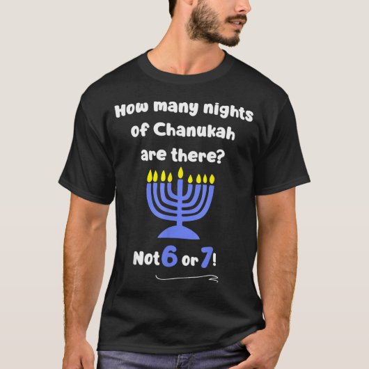 Funny Hanukkah 67 Meme Teacher How Many Nights Of T-shirt (Voorkant)