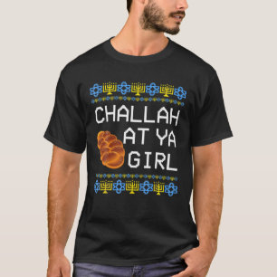 Funny Hanukkah Challah van Ya Girl Matching T-shirt