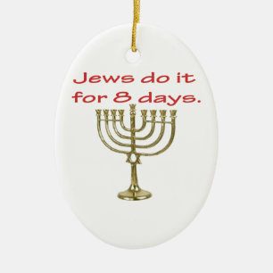 Funny Hanukkah Keramisch Ornament