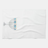 Funny Hanukkah menorah en kaarsen Theedoek (Horizontaal)