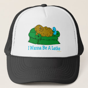 FUNNY HANUKKAH SHIRT "WIL EEN LATKE ZIJN" TRUCKER PET