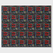 Funny Happy Birthday DIY Age Cadeaupapier (Vlak)