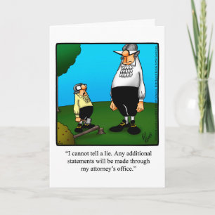 Funny Happy Birthday Humor Wenskaart Kaart
