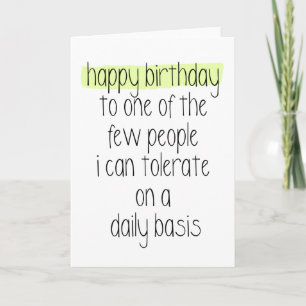 Funny Happy Birthday-kaart Kaart